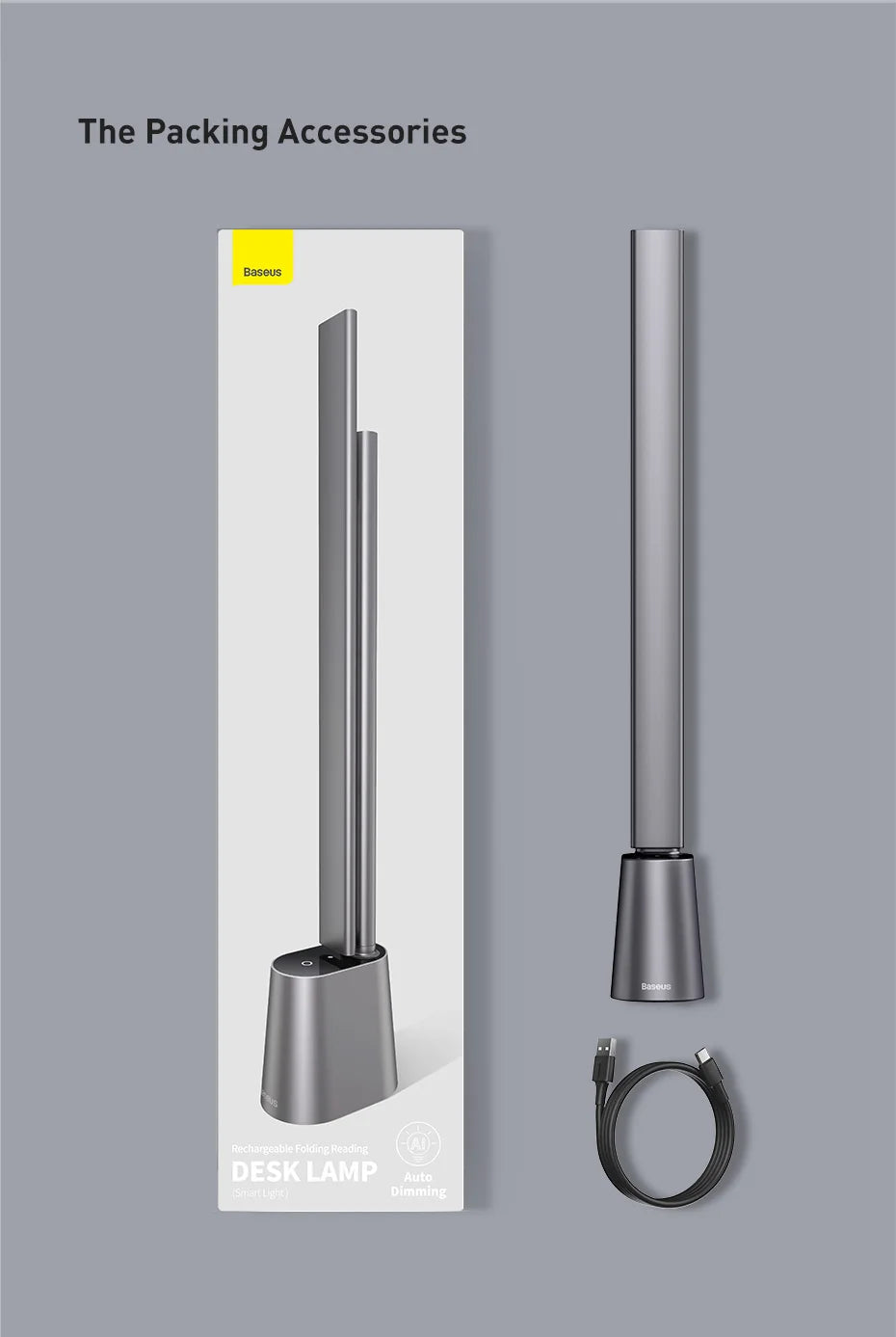 Lamp LED Smart Adaptive Brightness Bedside Read Lamp