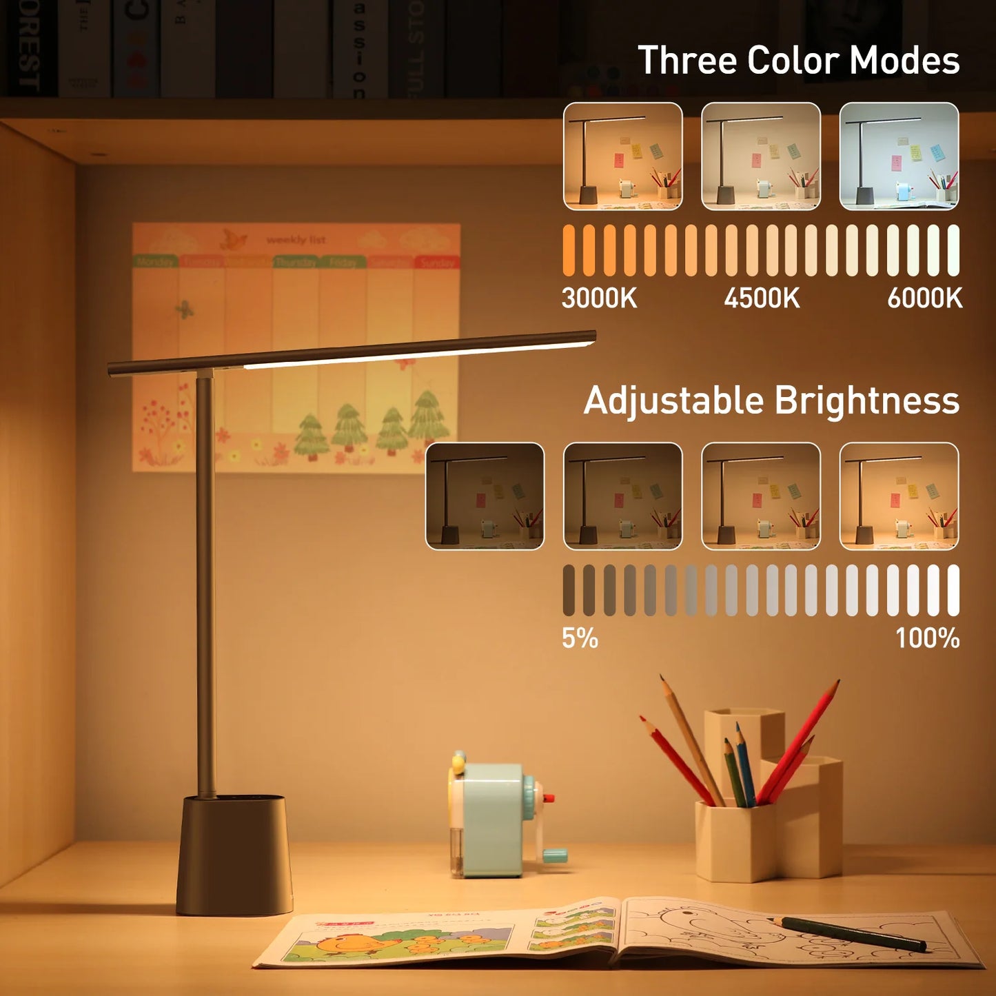 Lamp LED Smart Adaptive Brightness Bedside Read Lamp