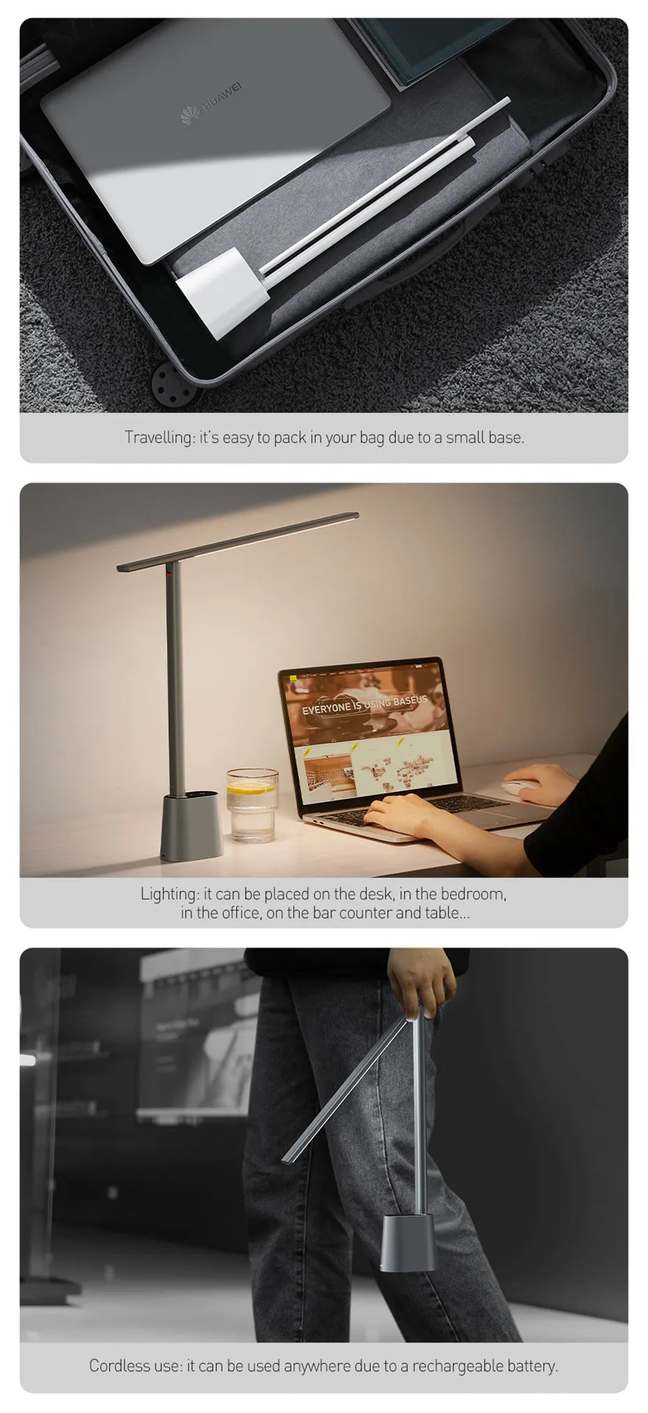 Lamp LED Smart Adaptive Brightness Bedside Read Lamp
