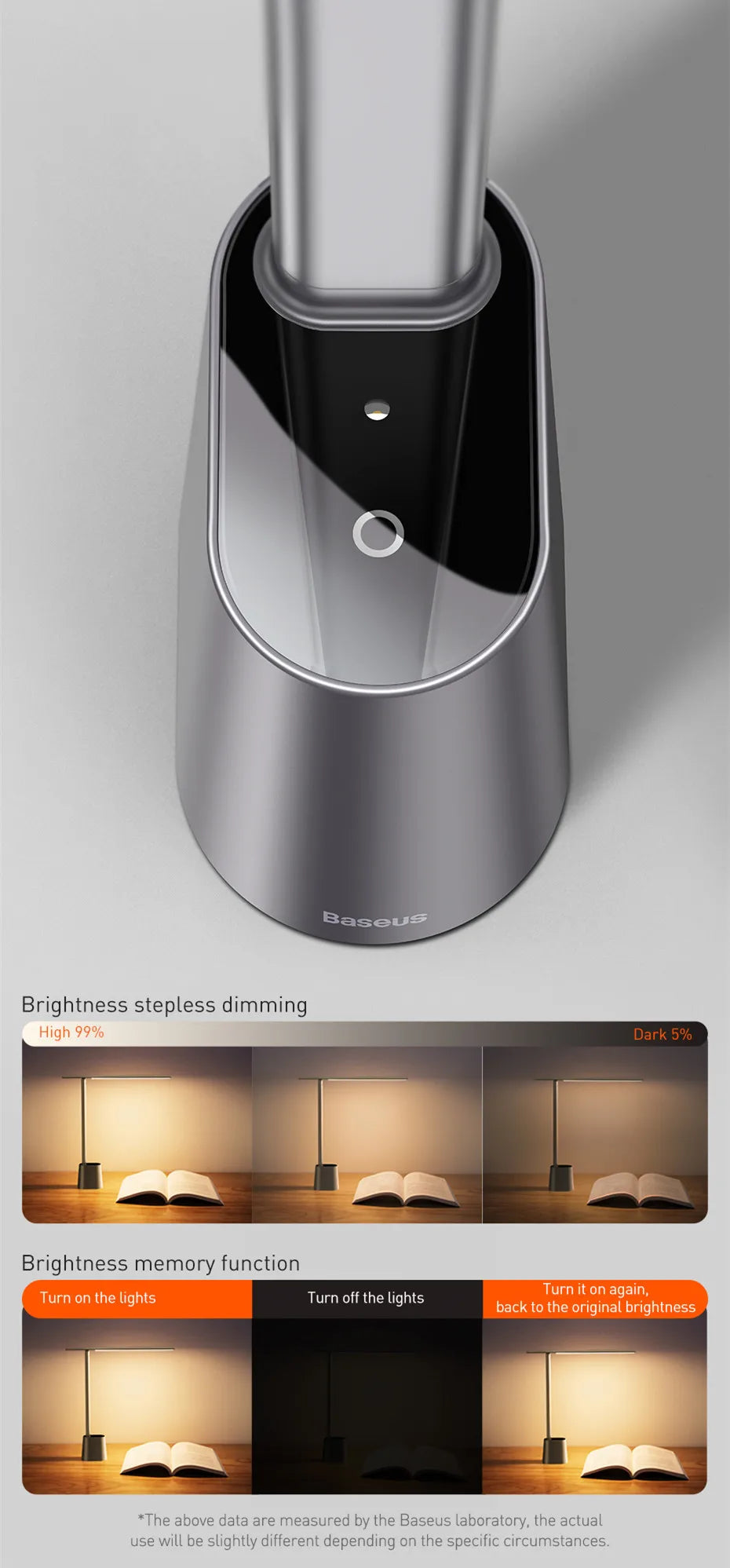 Lamp LED Smart Adaptive Brightness Bedside Read Lamp