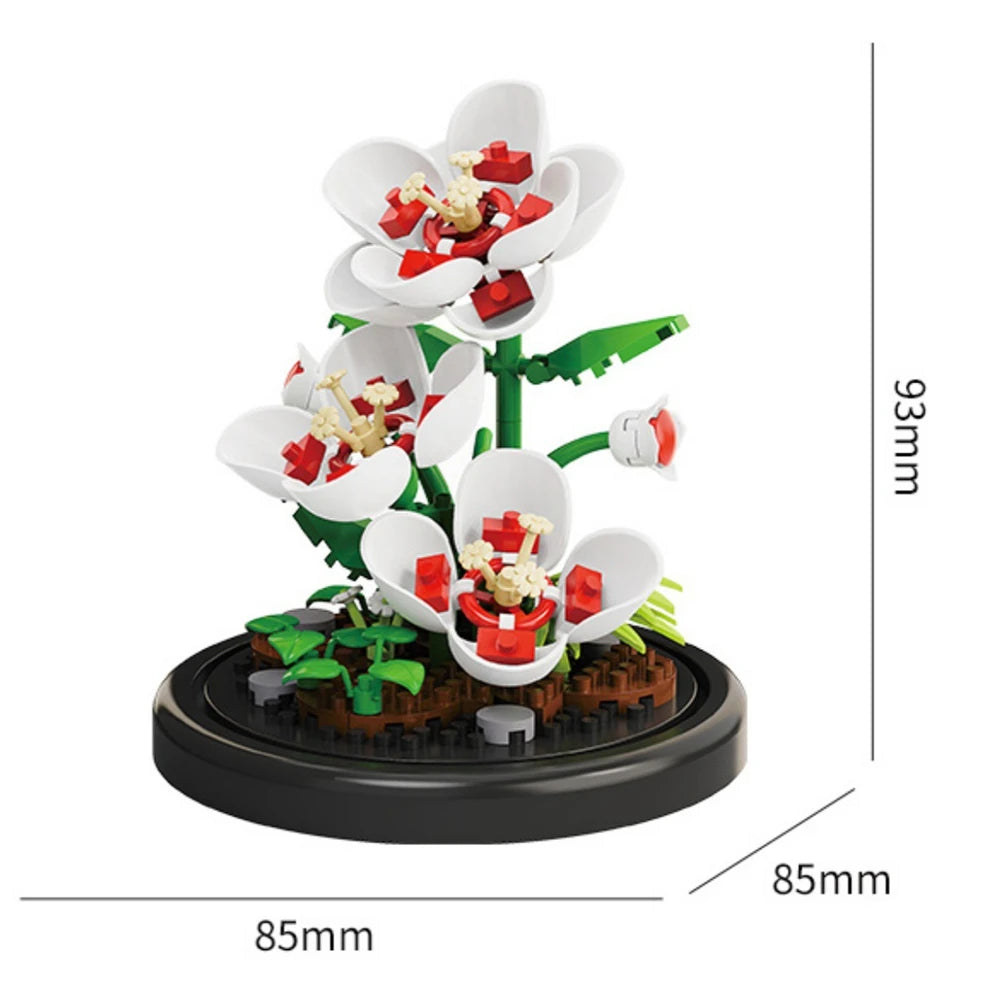 GiftšEternal Flower Bouquet ā Bonsai Potted Plant, Micro Artificial Flowers for Birthday Gift