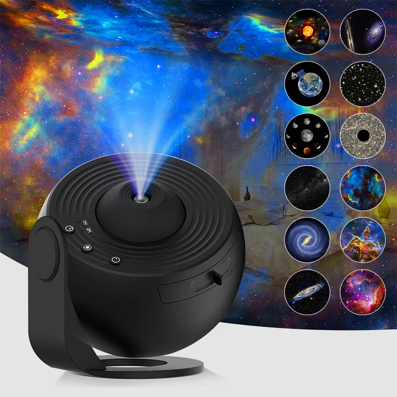 Night Light Galaxy Projector – 360° Rotating Starry Sky Projector for Bedroom & Home Decor