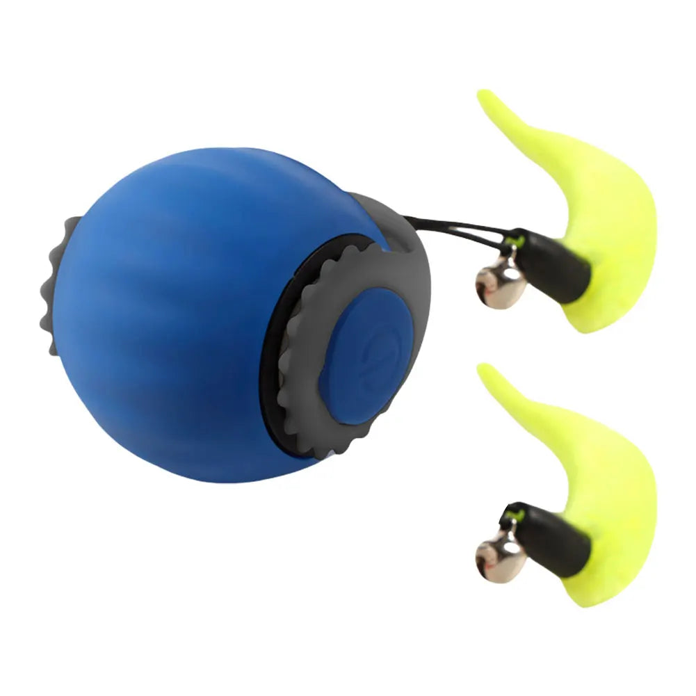 Interactive Cat Toy Ball – Automatic Rolling with Faux Tail, USB Rechargeable