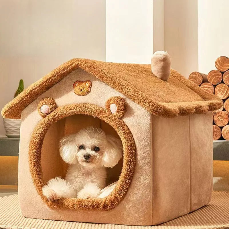Cozy Washable Pet Bed – Indoor Kennel for Small & Medium Pets