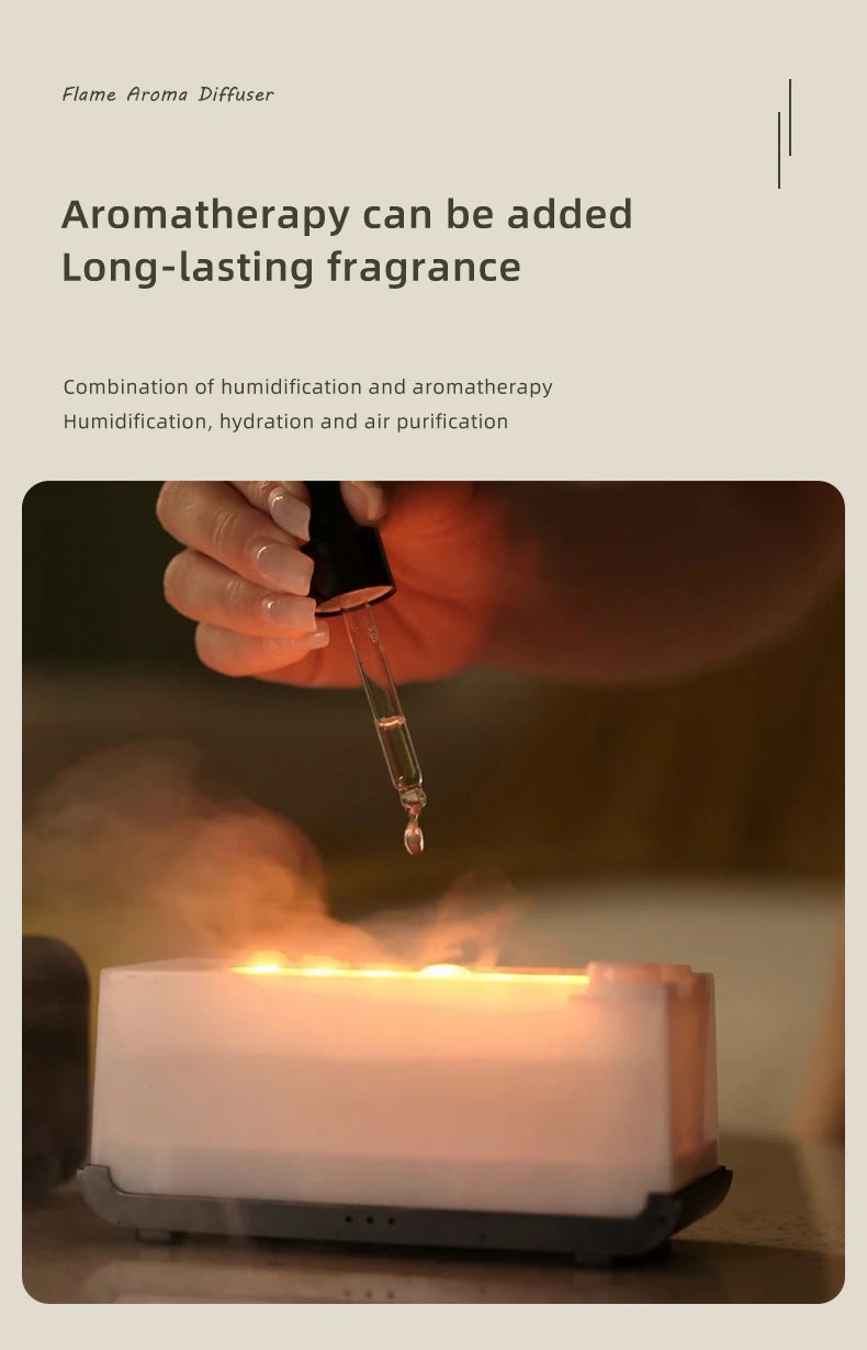 Mini Aromatherapy Air Humidifier – LED Colorful Light & Timer for Home or Office