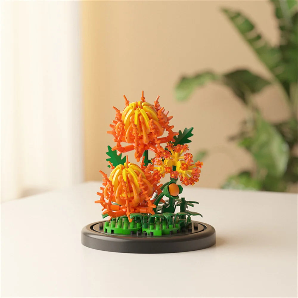 GiftšEternal Flower Bouquet ā Bonsai Potted Plant, Micro Artificial Flowers for Birthday Gift