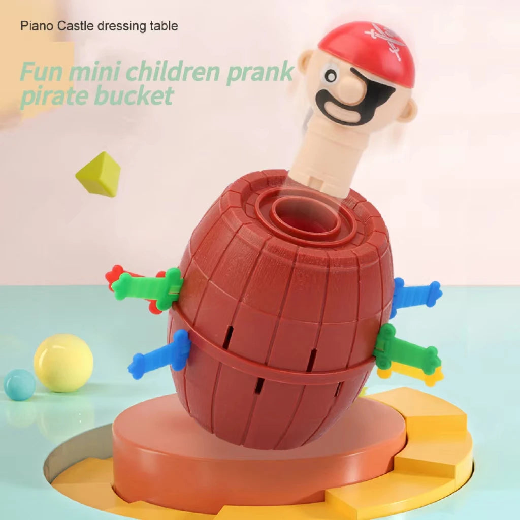 Gift🎁Funny Pirate Barrel Game – Pop-Up Sword Stabbing Toy for Kids & Family Fun