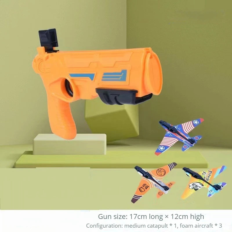 GiftđChildrenâs Airplane Launcher Toy â Foam Plane for Outdoor Fun, Parent-Child Interaction