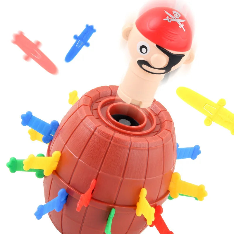 Gift🎁Funny Pirate Barrel Game – Pop-Up Sword Stabbing Toy for Kids & Family Fun