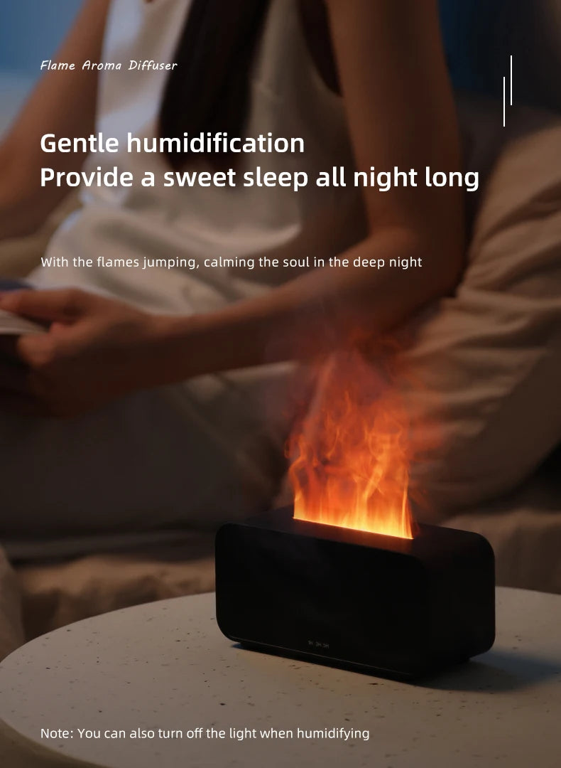 Mini Aromatherapy Air Humidifier – LED Colorful Light & Timer for Home or Office