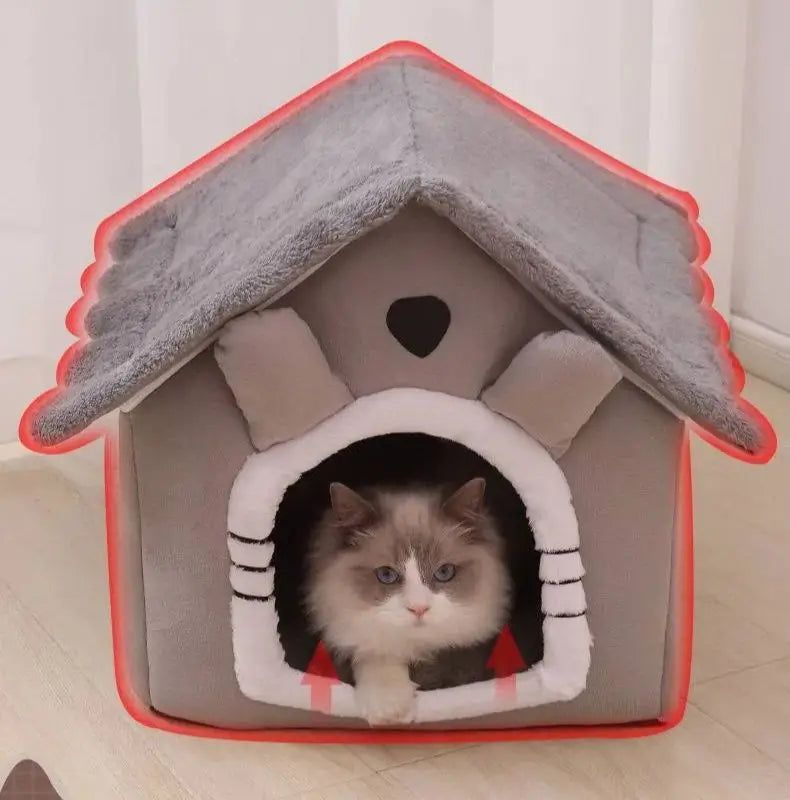 Cozy Washable Pet Bed – Indoor Kennel for Small & Medium Pets