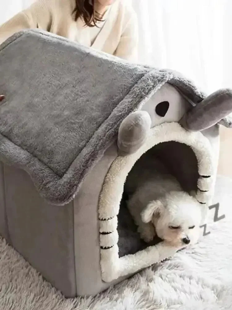 Cozy Washable Pet Bed – Indoor Kennel for Small & Medium Pets