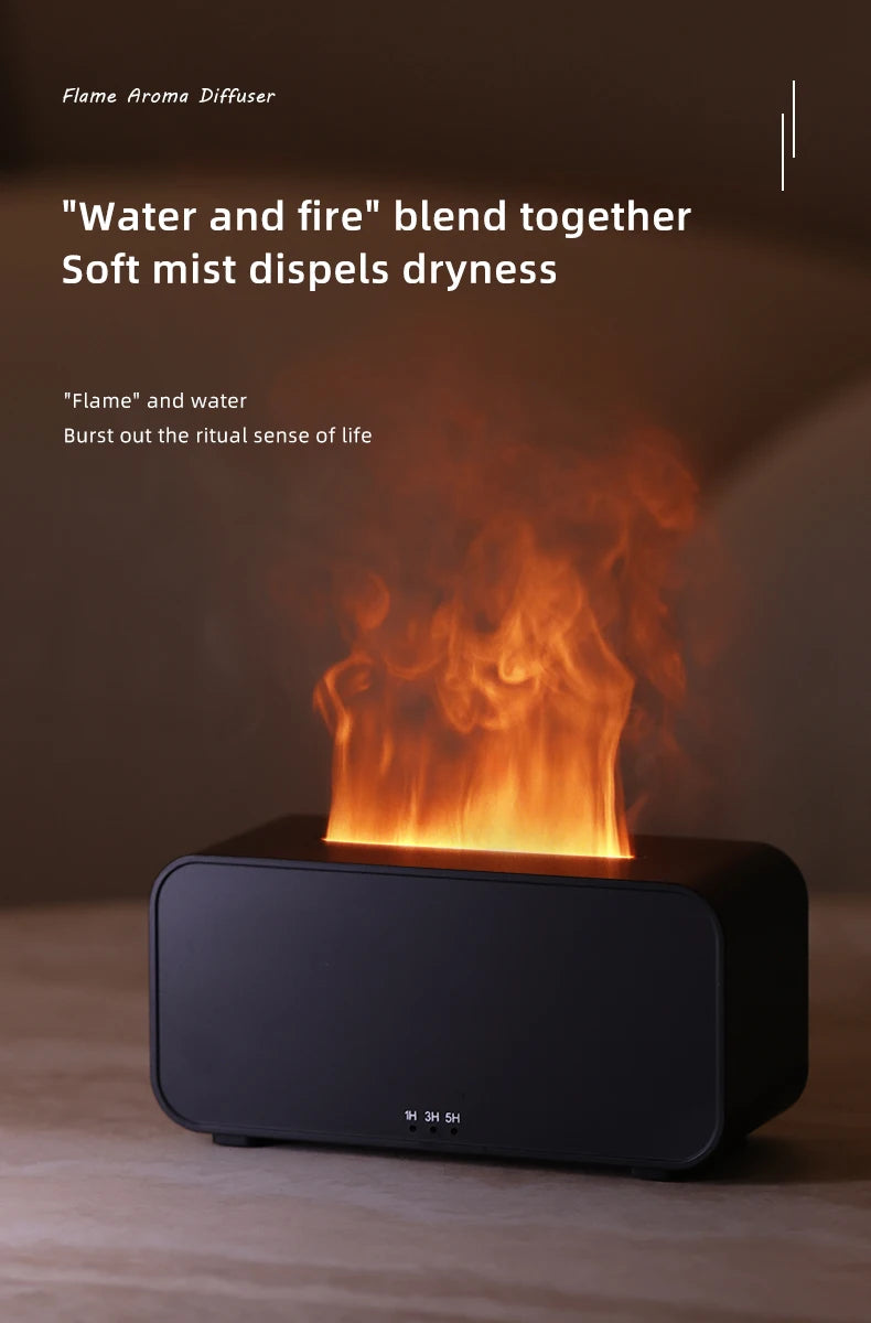 Mini Aromatherapy Air Humidifier – LED Colorful Light & Timer for Home or Office