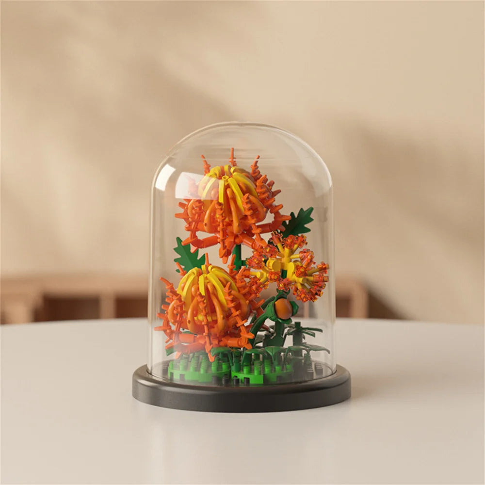 GiftšEternal Flower Bouquet ā Bonsai Potted Plant, Micro Artificial Flowers for Birthday Gift