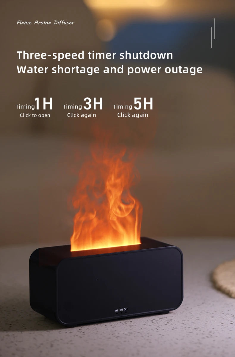 Mini Aromatherapy Air Humidifier – LED Colorful Light & Timer for Home or Office