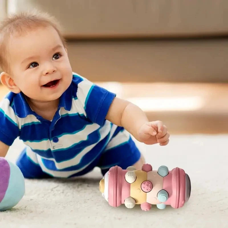 Baby Crawling Roller Toy – Infant Tummy Time Roller, Montessori Sensory Development Toy (0-12 Months)