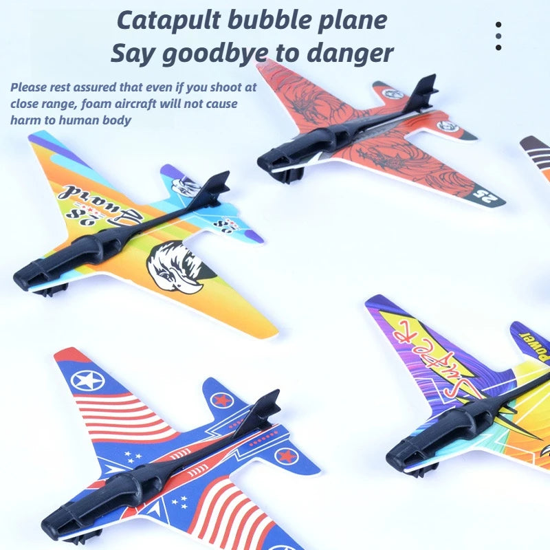 GiftđChildrenâs Airplane Launcher Toy â Foam Plane for Outdoor Fun, Parent-Child Interaction