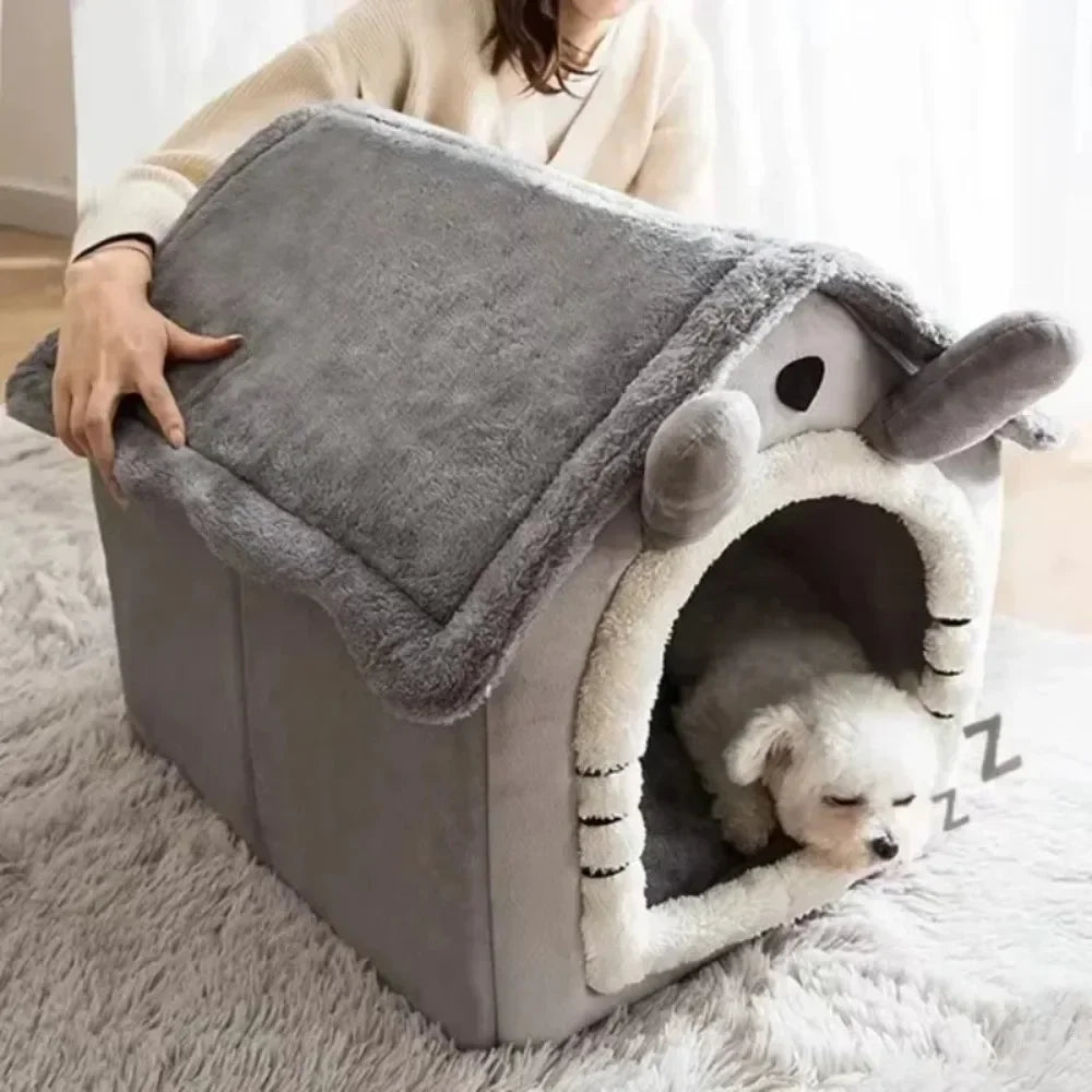 Cozy Washable Pet Bed – Indoor Kennel for Small & Medium Pets