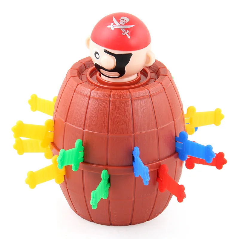 Gift🎁Funny Pirate Barrel Game – Pop-Up Sword Stabbing Toy for Kids & Family Fun
