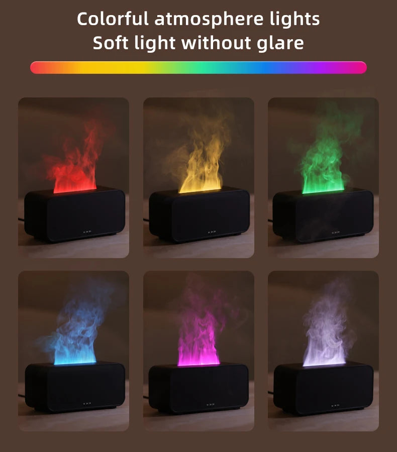Mini Aromatherapy Air Humidifier – LED Colorful Light & Timer for Home or Office