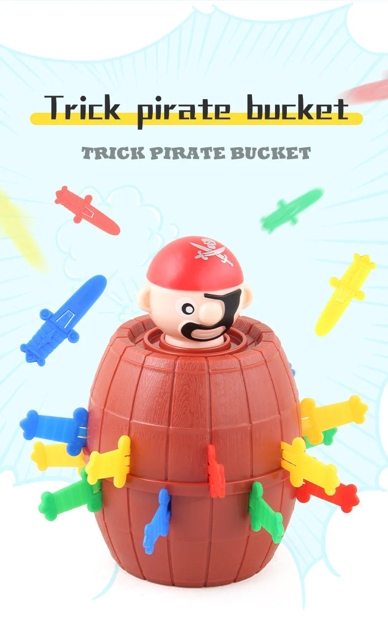 Gift🎁Funny Pirate Barrel Game – Pop-Up Sword Stabbing Toy for Kids & Family Fun