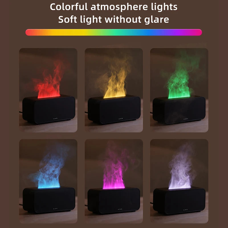 Mini Aromatherapy Air Humidifier – LED Colorful Light & Timer for Home or Office