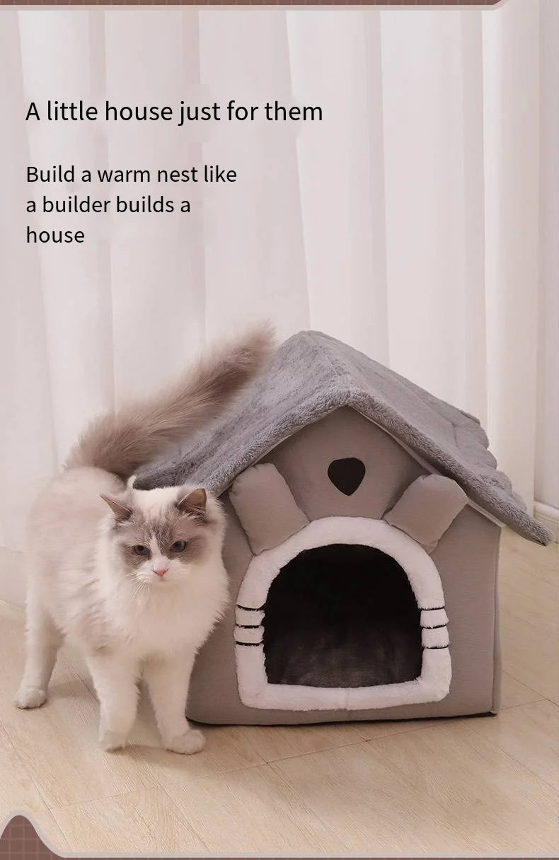 Cozy Washable Pet Bed – Indoor Kennel for Small & Medium Pets