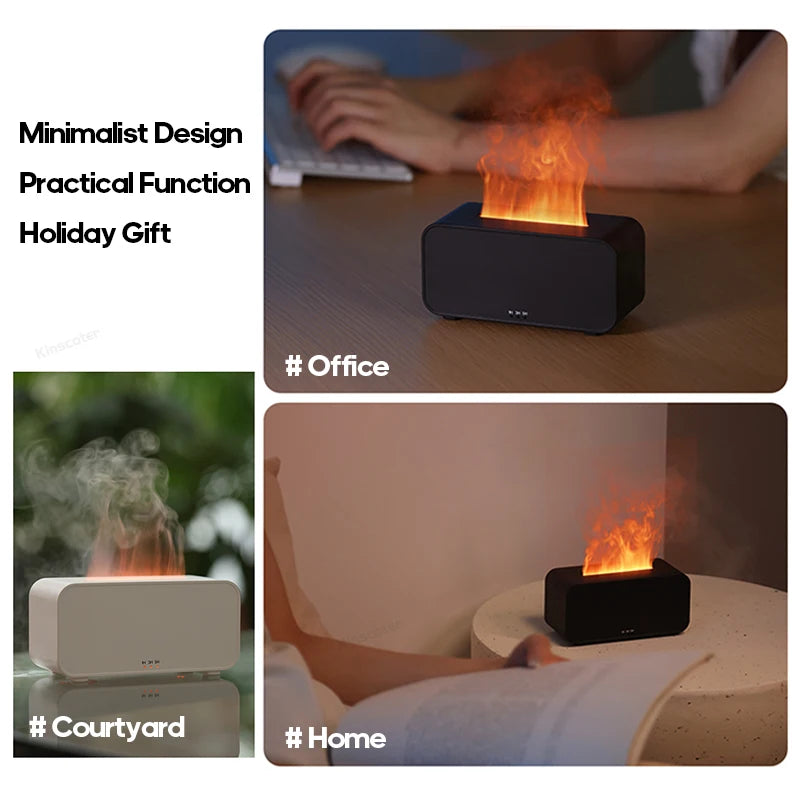 Mini Aromatherapy Air Humidifier – LED Colorful Light & Timer for Home or Office