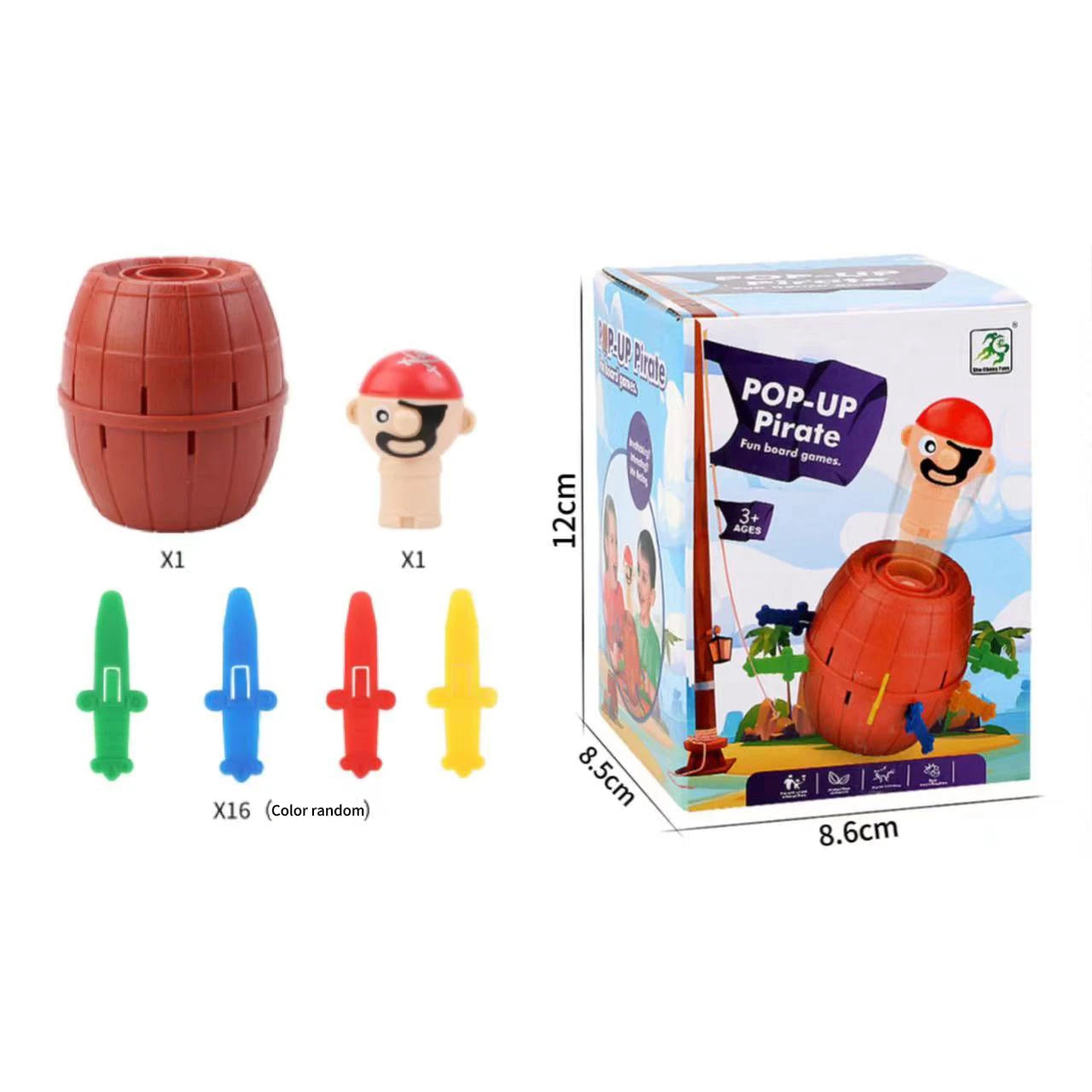 Gift🎁Funny Pirate Barrel Game – Pop-Up Sword Stabbing Toy for Kids & Family Fun