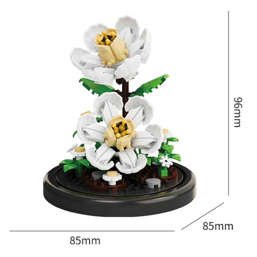 GiftšEternal Flower Bouquet ā Bonsai Potted Plant, Micro Artificial Flowers for Birthday Gift