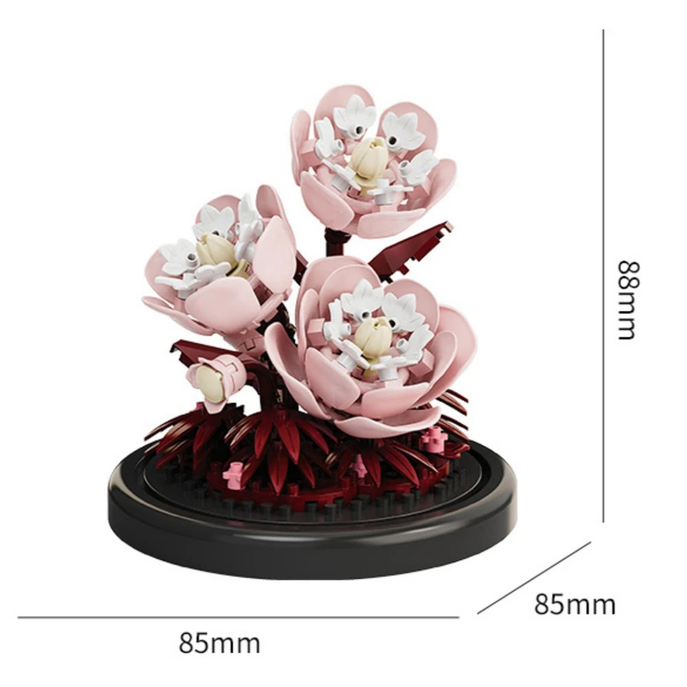 GiftšEternal Flower Bouquet ā Bonsai Potted Plant, Micro Artificial Flowers for Birthday Gift