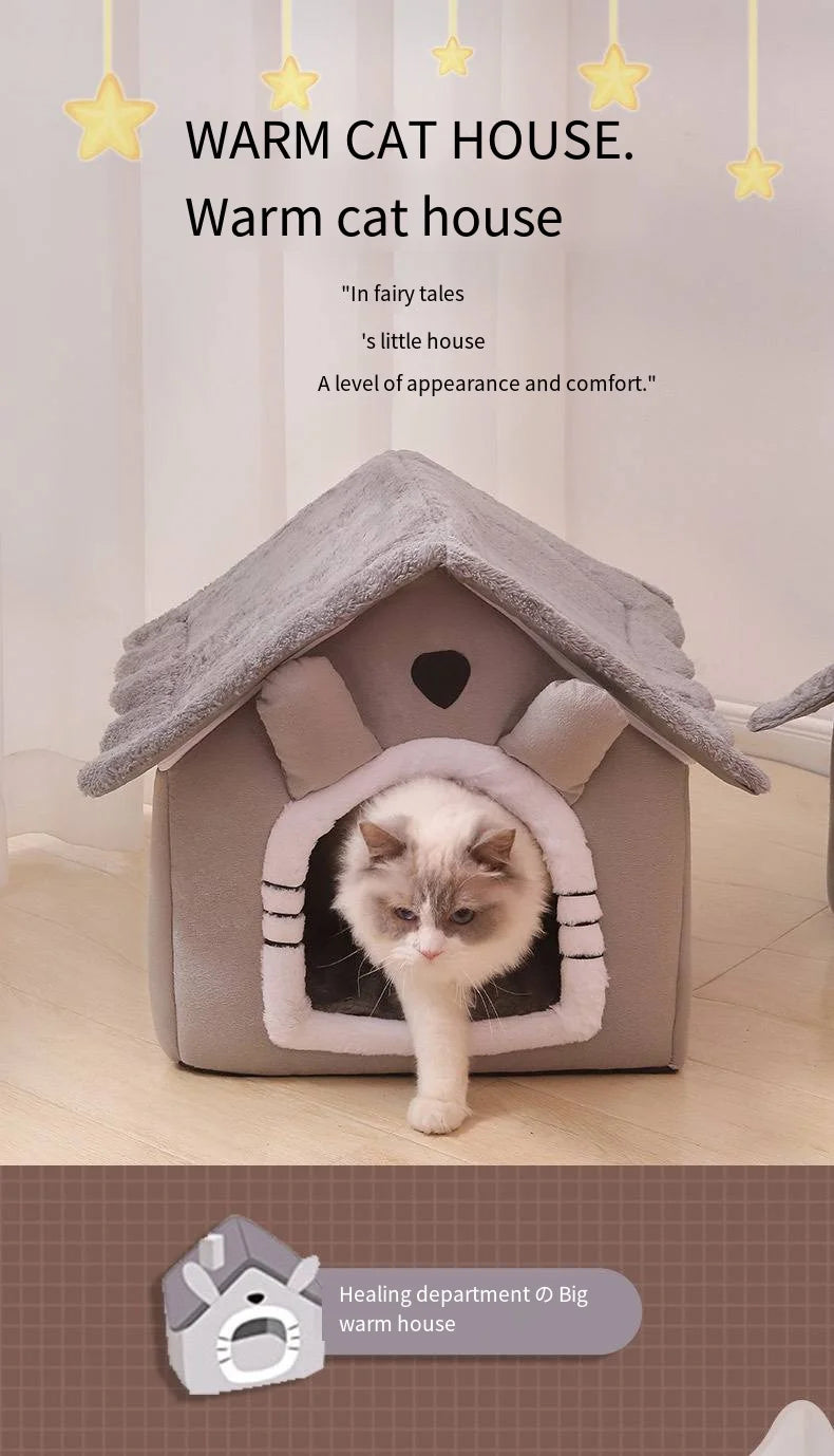 Cozy Washable Pet Bed – Indoor Kennel for Small & Medium Pets