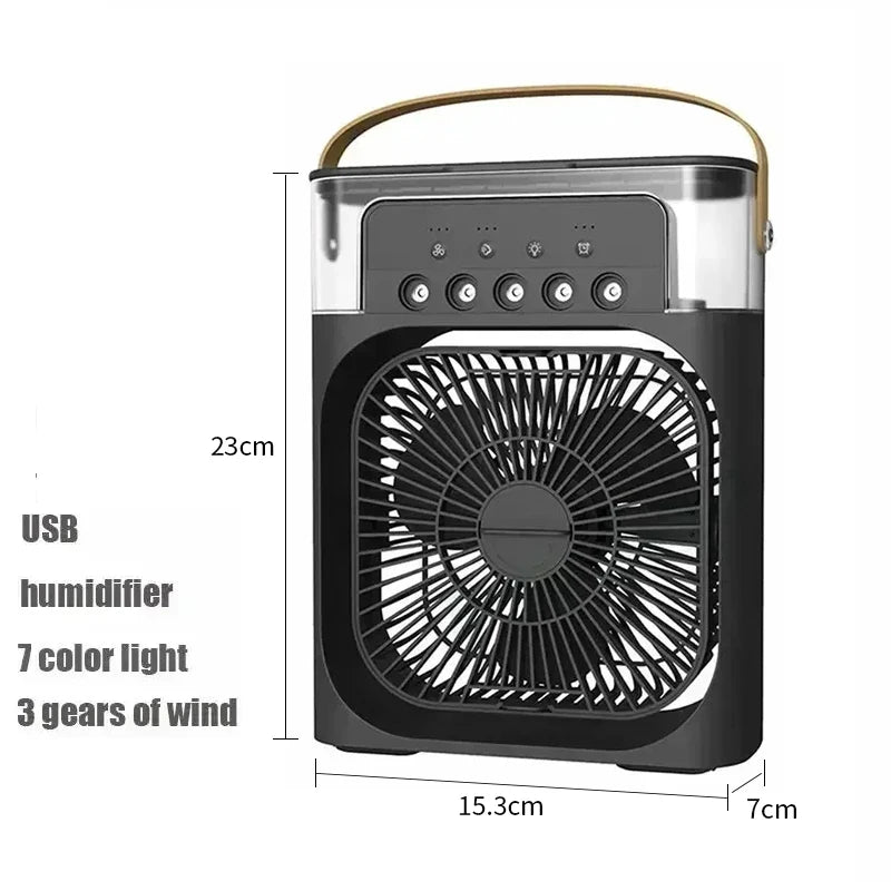 Hot Sale ๐3-in-1 Mini Fan Air Conditioner โ Portable Cooler, Humidifier & LED Night Light