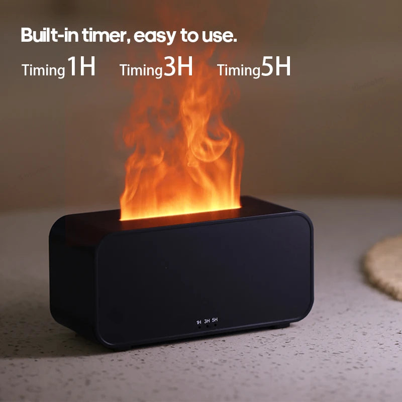 Mini Aromatherapy Air Humidifier – LED Colorful Light & Timer for Home or Office