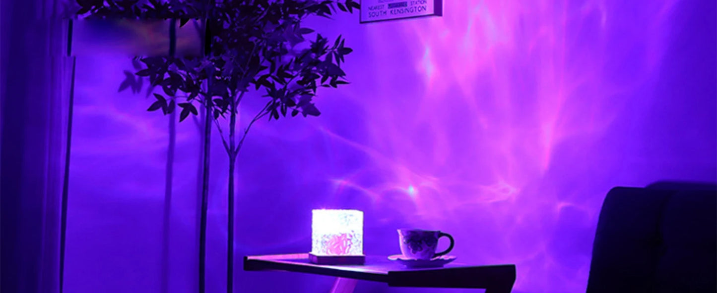 Ocean Wave Projector Light – 16 Colors Midnight Aura Aurora Glow Lamp