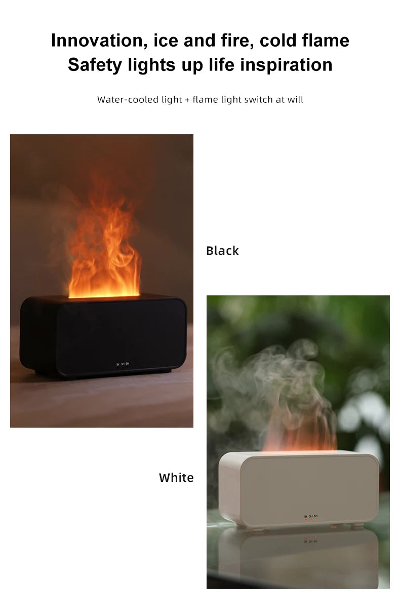 Mini Aromatherapy Air Humidifier – LED Colorful Light & Timer for Home or Office