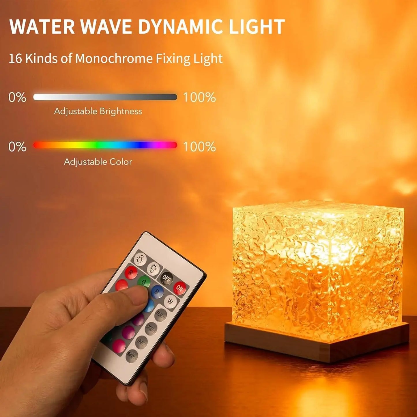 Ocean Wave Projector Light – 16 Colors Midnight Aura Aurora Glow Lamp