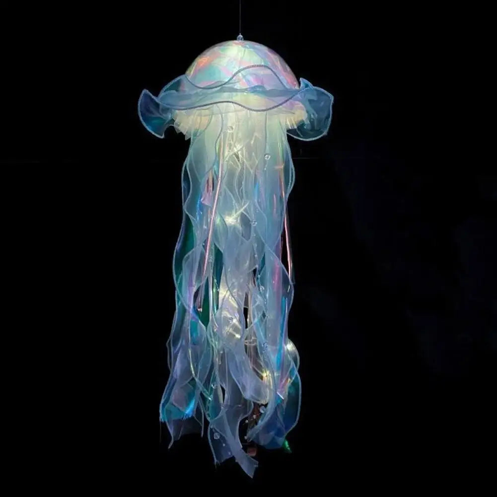 Gift🎁5pcs Jellyfish Bedroom Light Lamp – Ribbon Bead Light for Children’s Room Decor