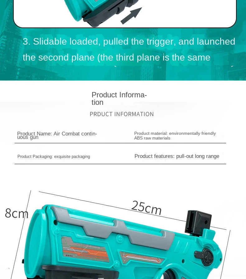 Gift🎁Children’s Airplane Launcher Toy – Foam Plane for Outdoor Fun, Parent-Child Interaction